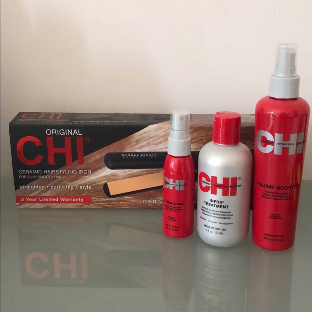 CHI Hair Iron Straightener Salon Bundle
